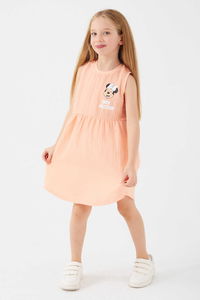 Minnie Mouse - Minnie Mouse D4776-3 Kız Çocuk Somon Gecelik