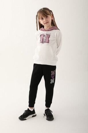 Minnie Mouse D4813-3 Kız Çocuk Krem Eşofman Takımı