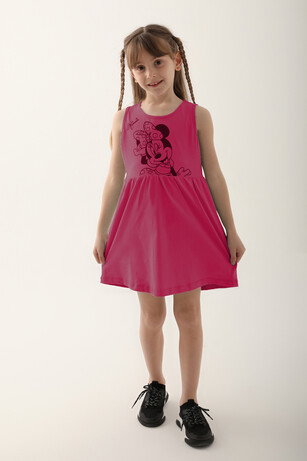 Minnie Mouse D4860-3 Kız Çocuk Karanfil Elbise