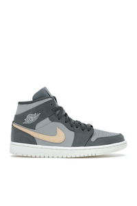 Nike - Nike AIR JORDAN 1 MID Kadın Gri / Füme Sneaker