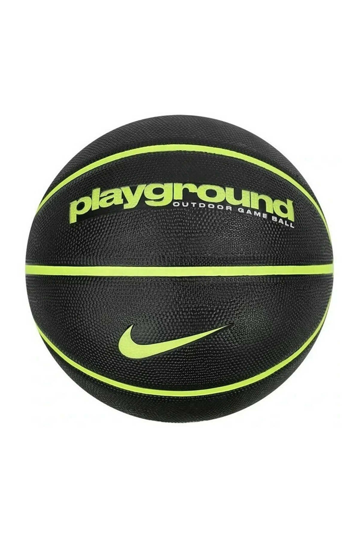 Nike - Nike EVERYDAY PLAYGROUND 8P DEFLATED BLACK Unisex Basket Topu Siyah