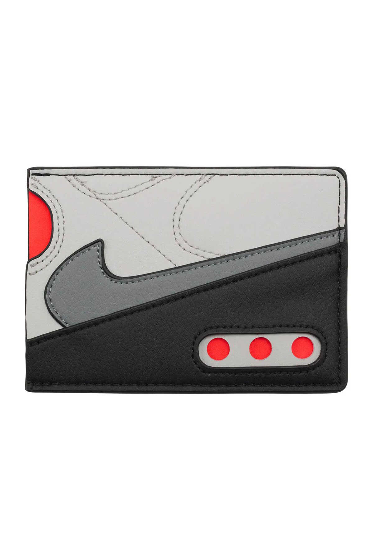 Nike - Nike NIKE ICON AIR MAX 90 CARD Unisex Cüzdan Gri / Kırmızı / Gri