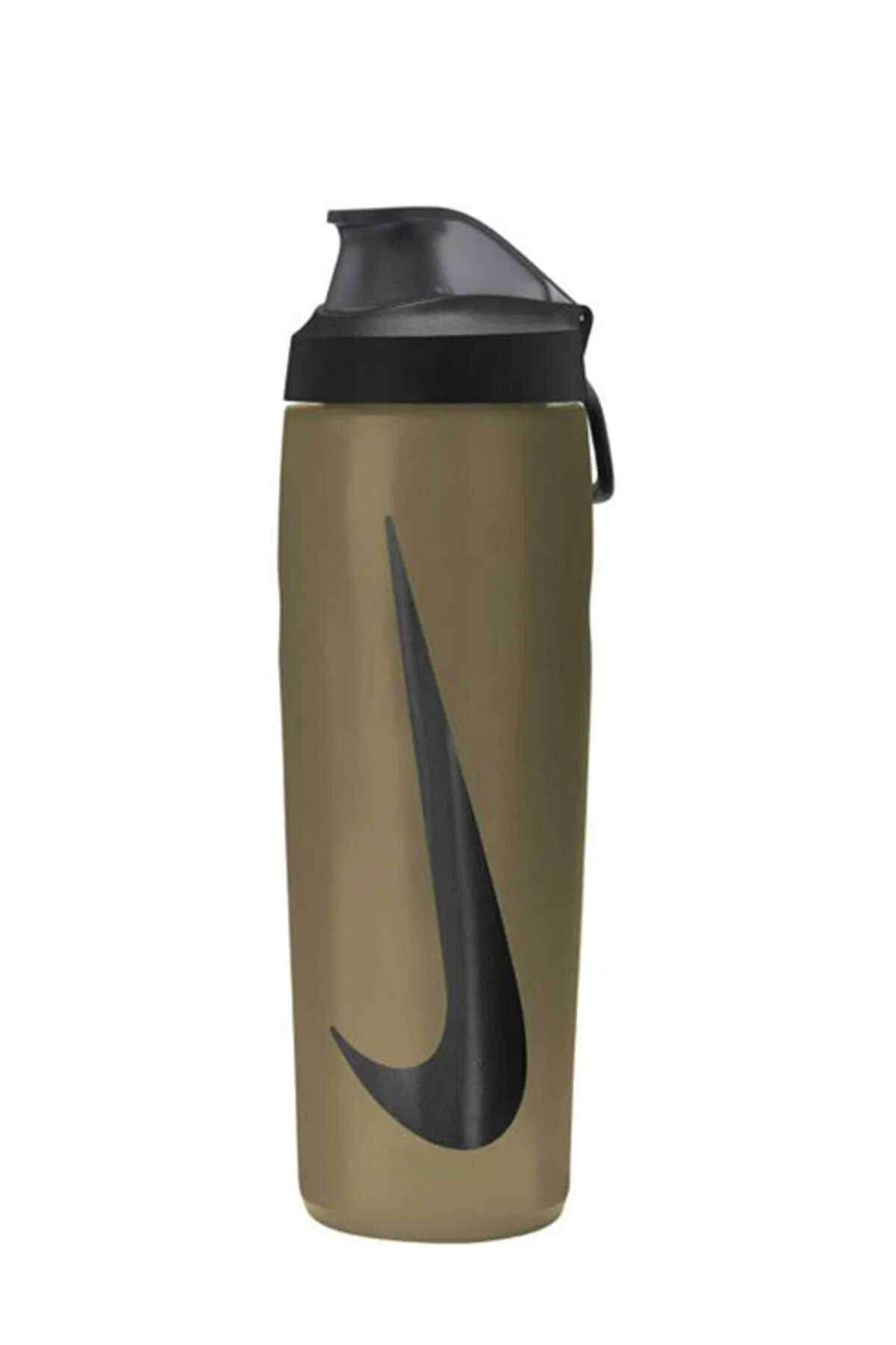 Nike - Nike REFUEL BOTTLE LOCKING LID 24 OZ Unisex Matara Metalik Gold / Siyah