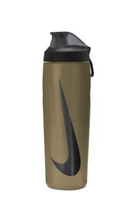 Nike - Nike REFUEL BOTTLE LOCKING LID 24 OZ Unisex Metalik Gold / Siyah Matara