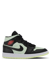 Nike - Nike WMNS AIR JORDAN 1 MID SE Kadın Siyah / Yeşil Sneaker Nike - Nike WMNS AIR JORDAN 1 MID SE Kadın Siyah / Yeşil Sneaker