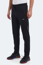 Slazenger - Slazenger OLIVA IN Erkek Cepli Siyah Eşofman Altı