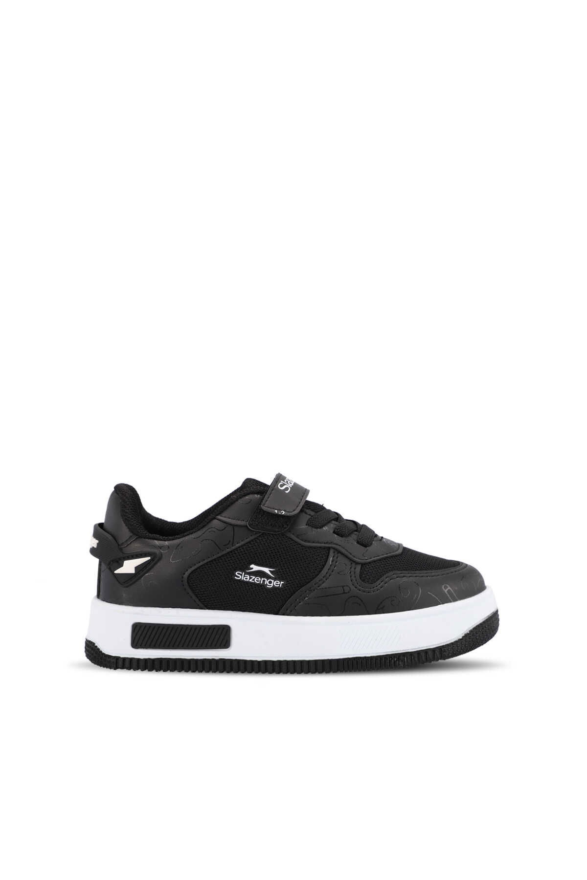 Slazenger - Slazenger PREAT Unisex Çocuk Sneaker Ayakkabı Siyah / Beyaz