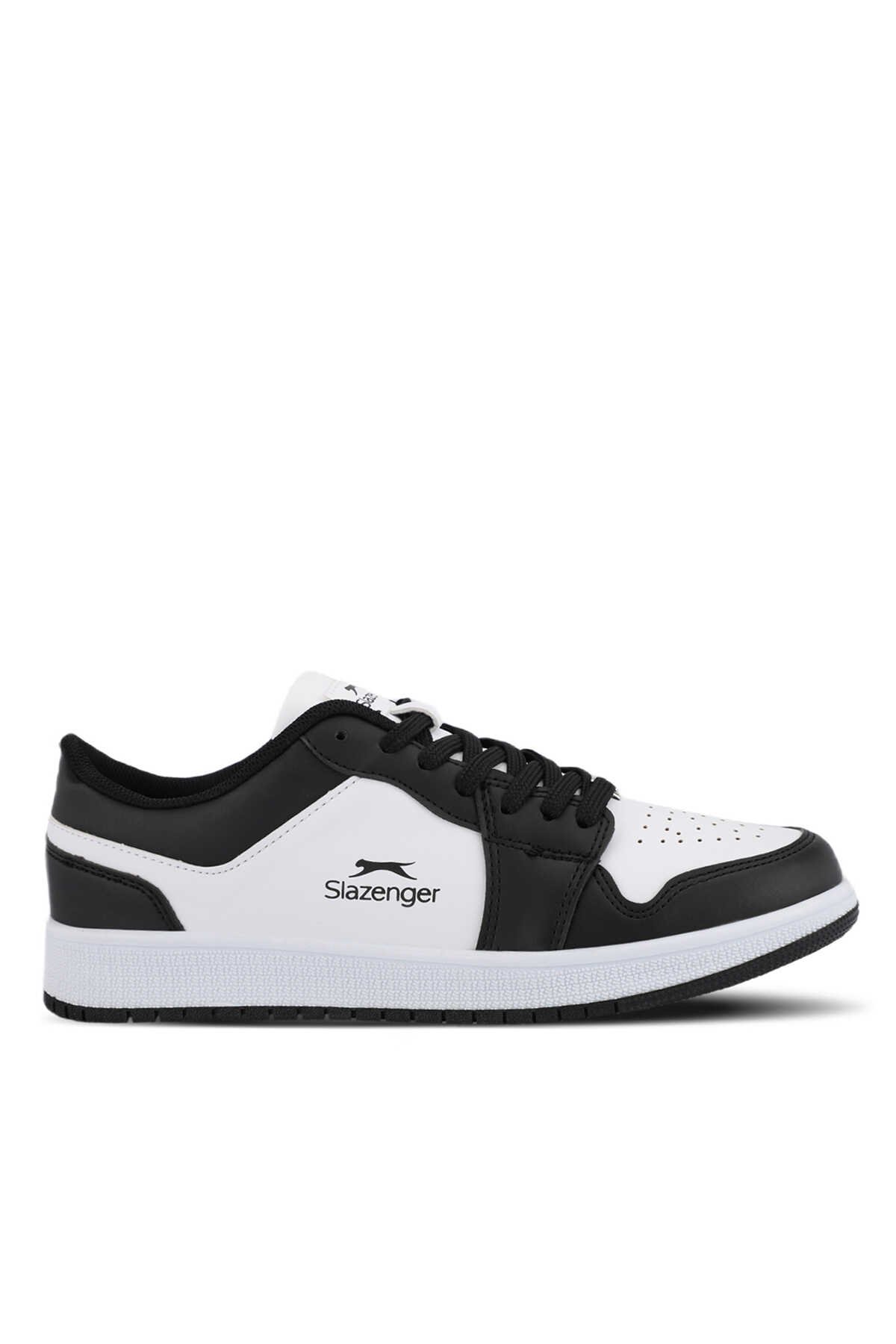 Slazenger - Slazenger PRINCE I Erkek Sneaker Ayakkabı Beyaz / Siyah