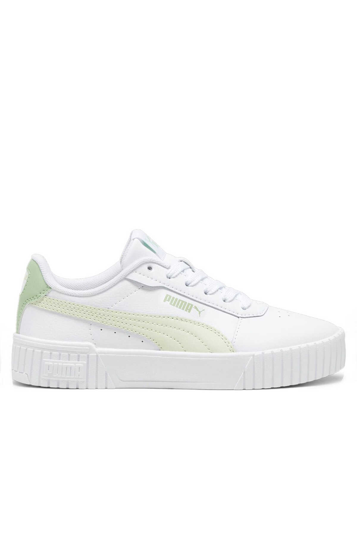 Puma - Puma Carina 2.0 Jr Kadın Beyaz Sneaker