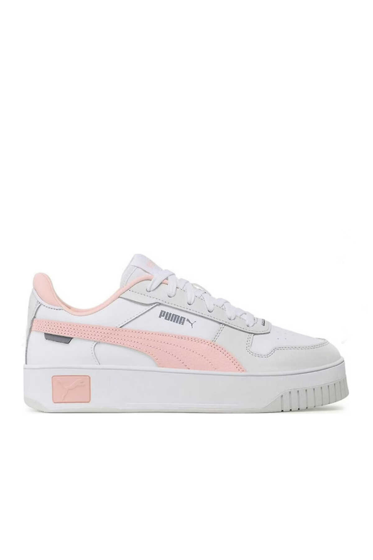 Puma - Puma Carina Street Kadın Sneaker Ayakkabı Beyaz / Gri