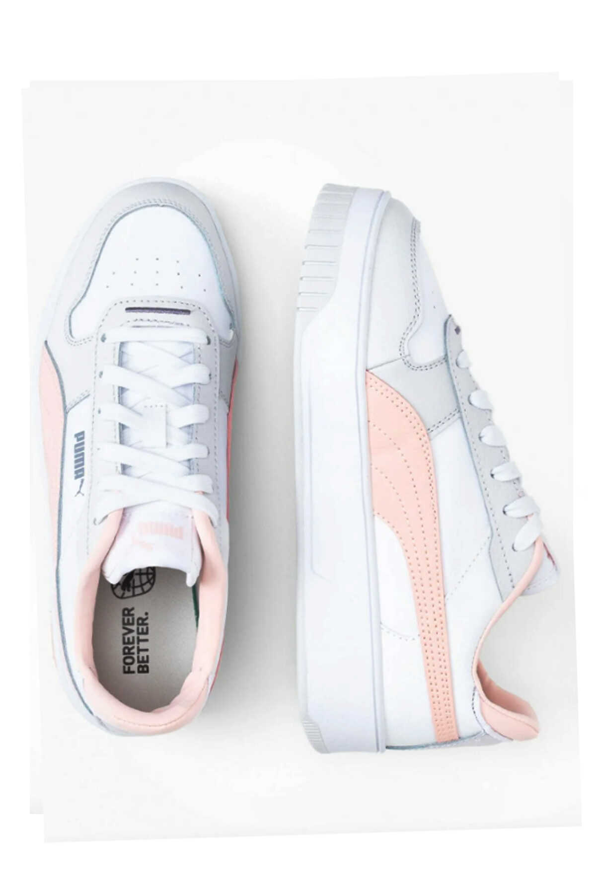 Puma Carina Street Kadın Beyaz / Gri Sneaker Puma Carina Street Kadın Beyaz / Gri Sneaker