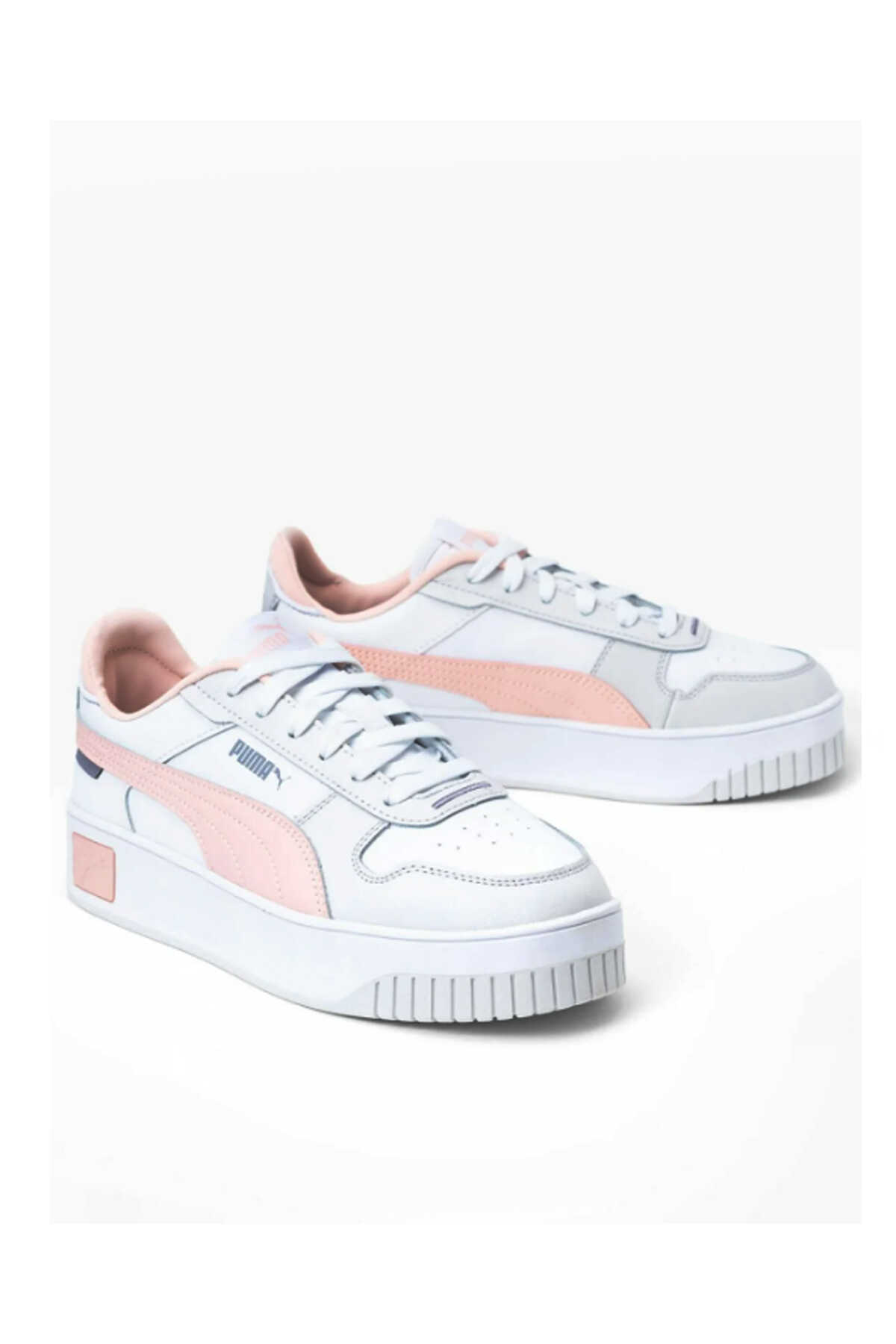 Puma Carina Street Kadın Beyaz / Gri Sneaker Puma Carina Street Kadın Beyaz / Gri Sneaker