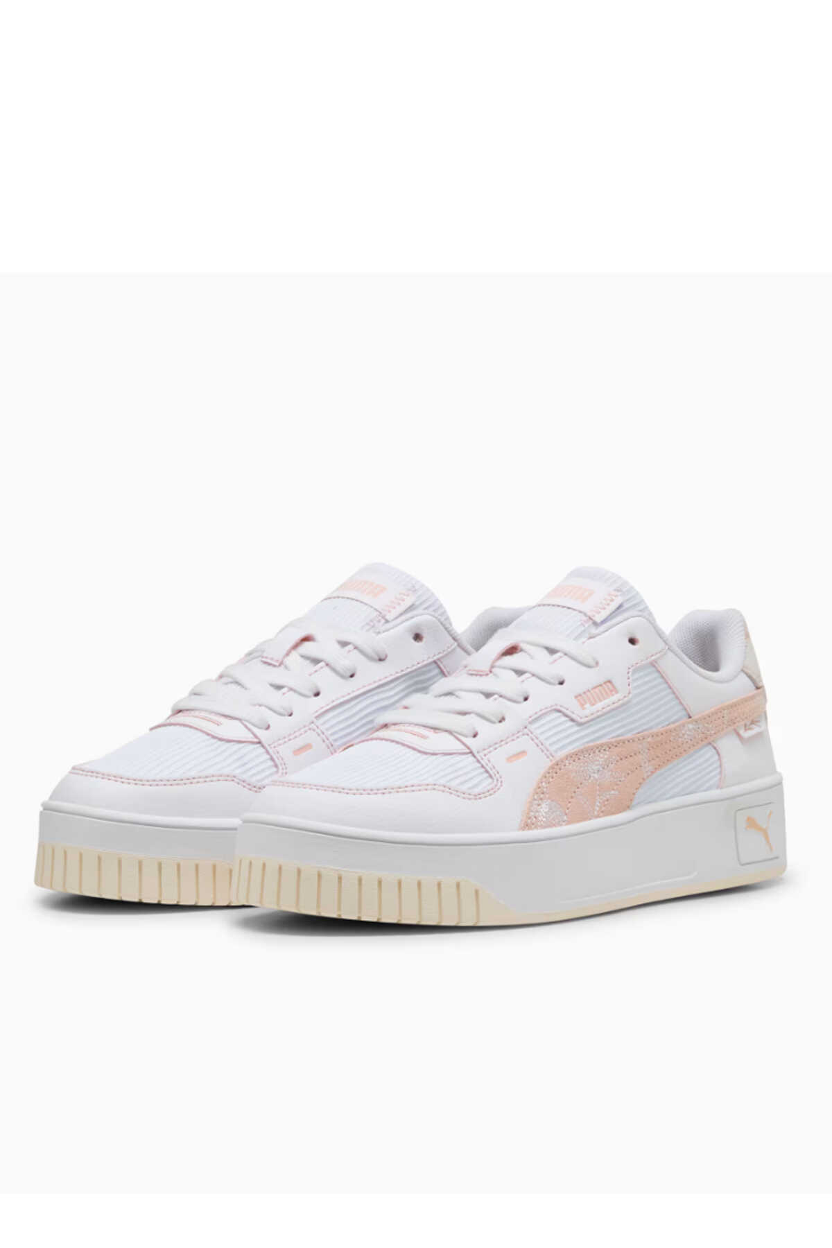 Puma Carina Street Lux Crafted F Kadın Beyaz Sneaker Puma Carina Street Lux Crafted F Kadın Beyaz Sneaker
