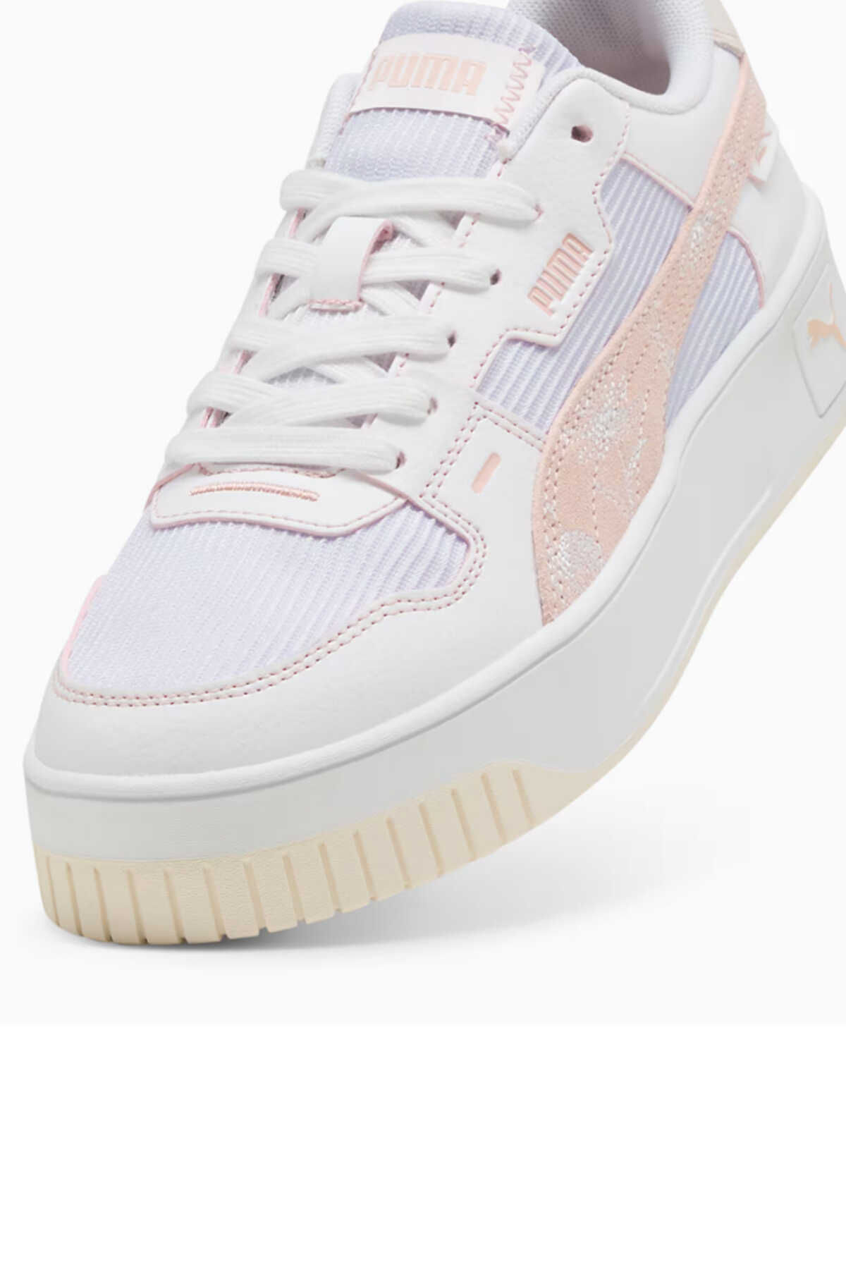 Puma Carina Street Lux Crafted F Kadın Beyaz Sneaker Puma Carina Street Lux Crafted F Kadın Beyaz Sneaker