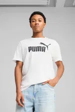 Puma - Puma ESS No. 1 Logo Tee Unisex Beyaz Tişört