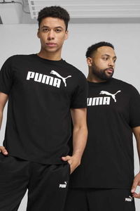 Puma - Puma ESS No. 1 Logo Tee Unisex Siyah Tişört