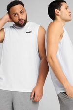 Puma - Puma ESS Sleeveless Tee Erkek Beyaz Tişört