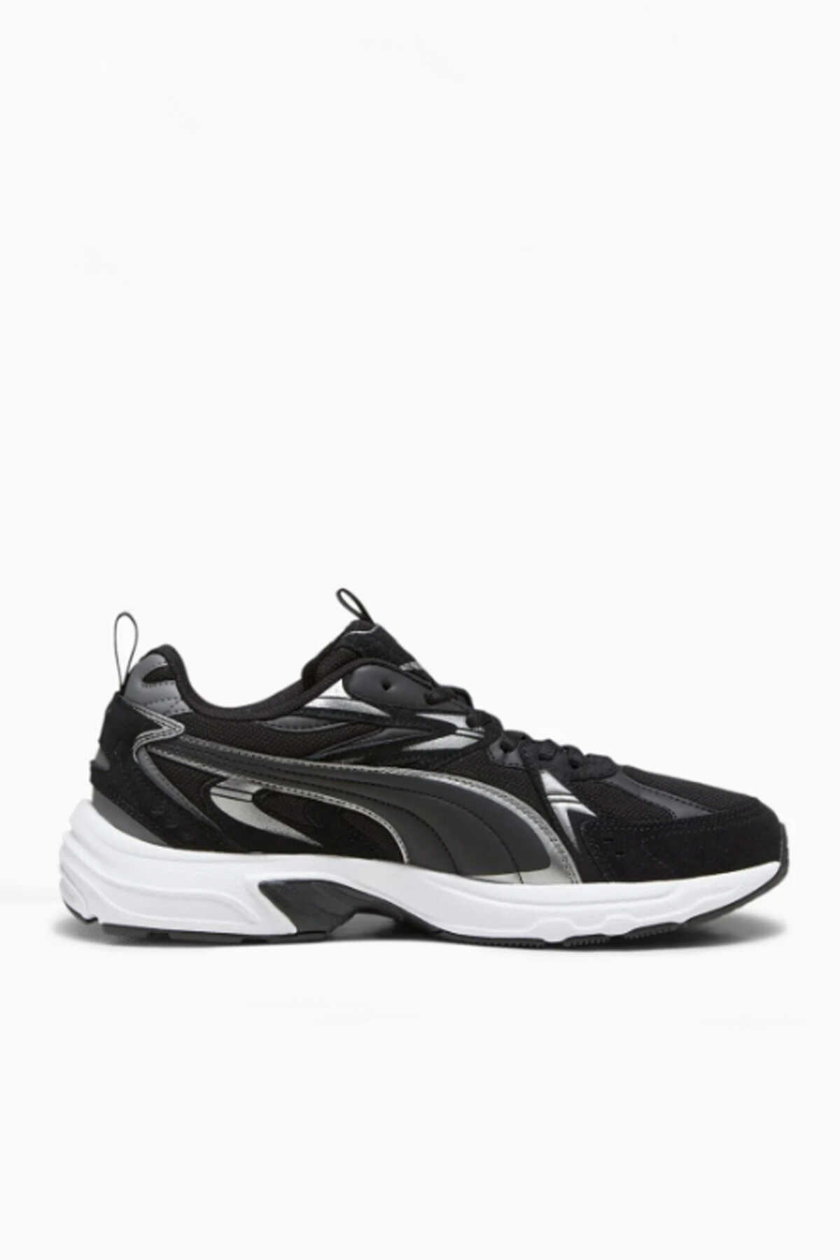 Puma - Puma Milenio Tech Suede Erkek Siyah Sneaker