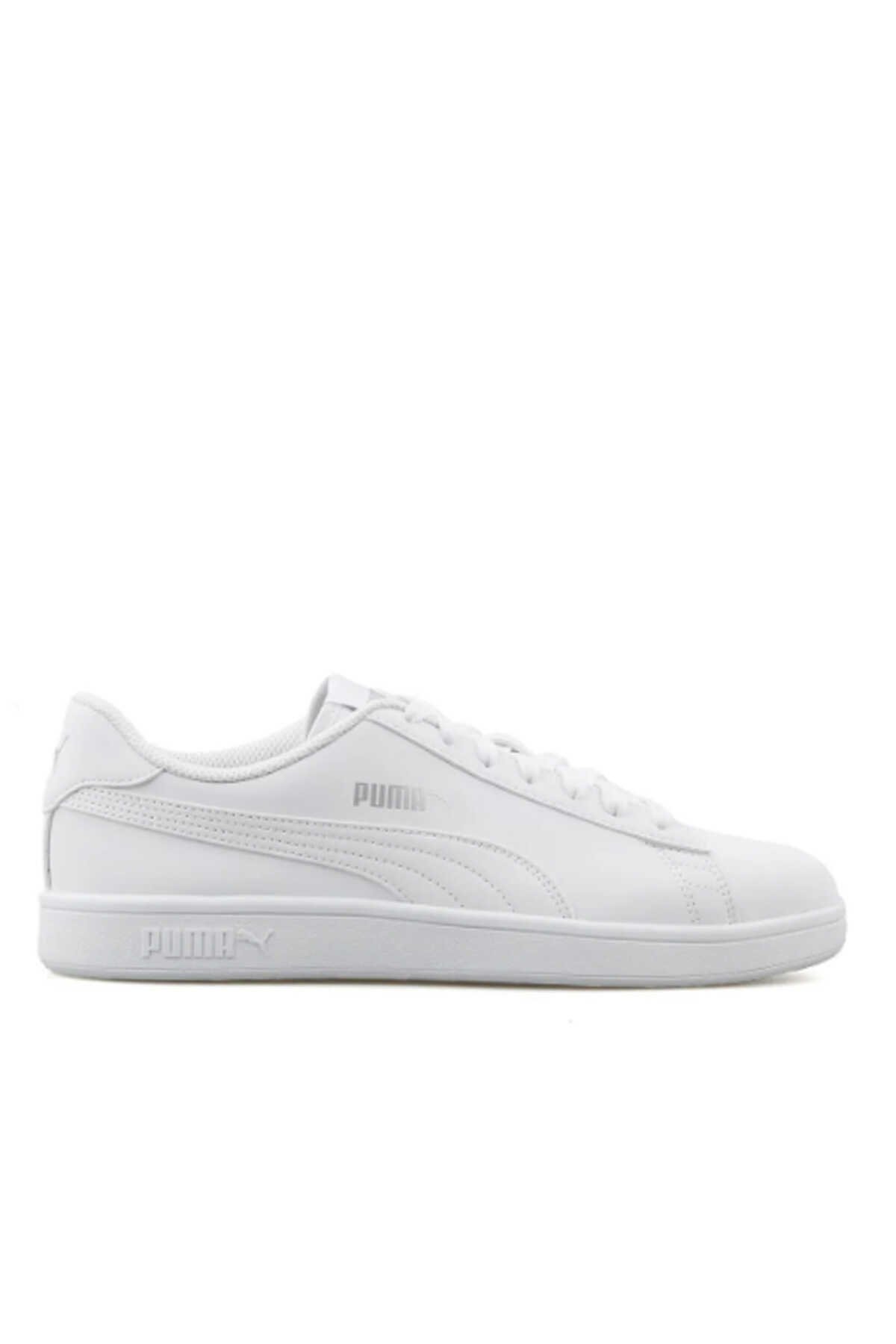 Puma - Puma Smash 3.0 L Erkek Sneaker Ayakkabı Beyaz