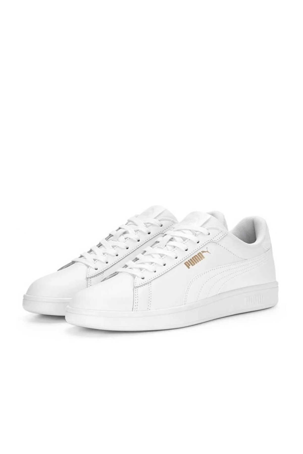 Puma Smash 3.0 L Erkek Beyaz Sneaker - 2