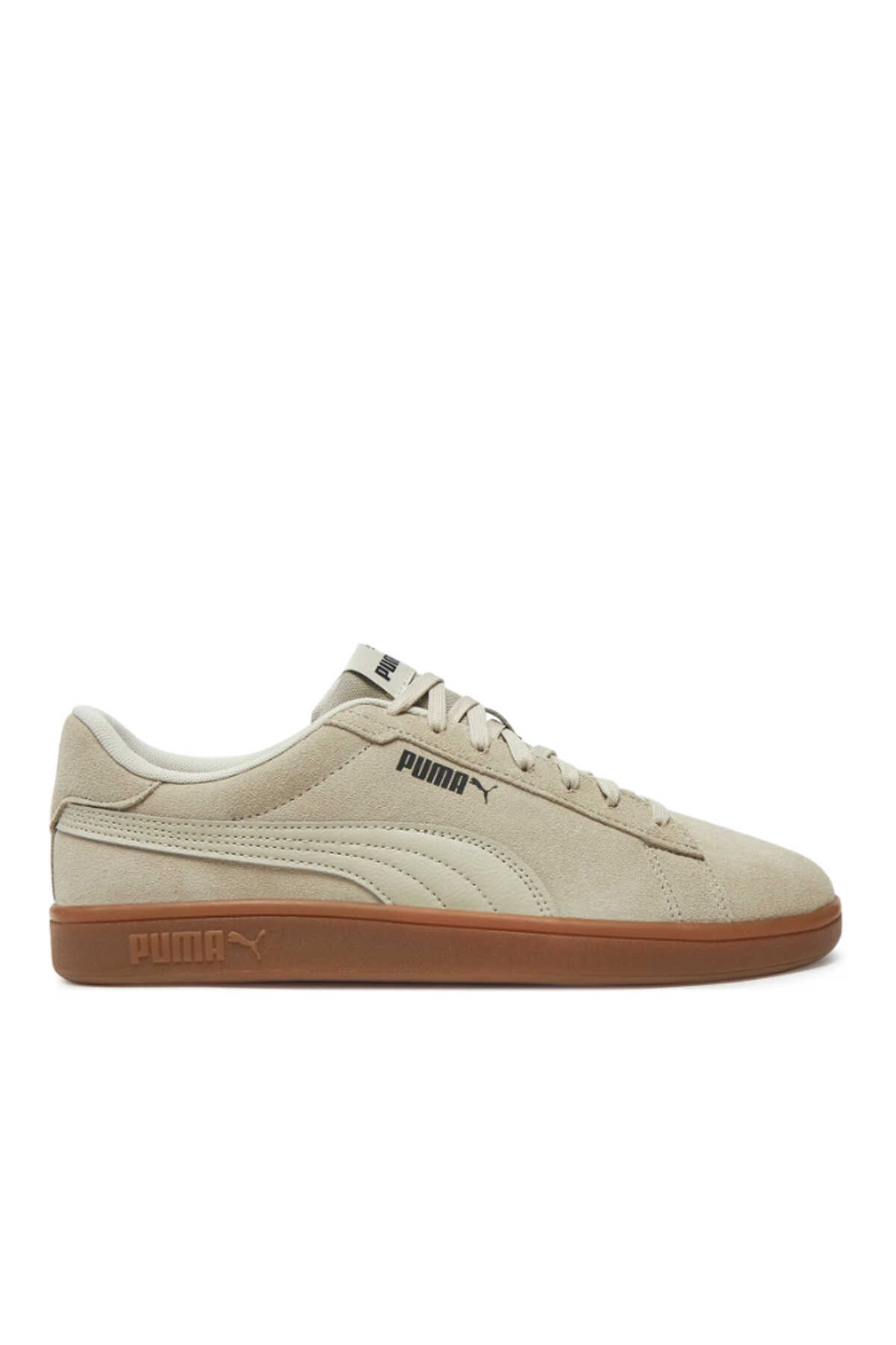 Puma - Puma Smash 3.0 Unisex Deri Sneaker Ayakkabı Bej