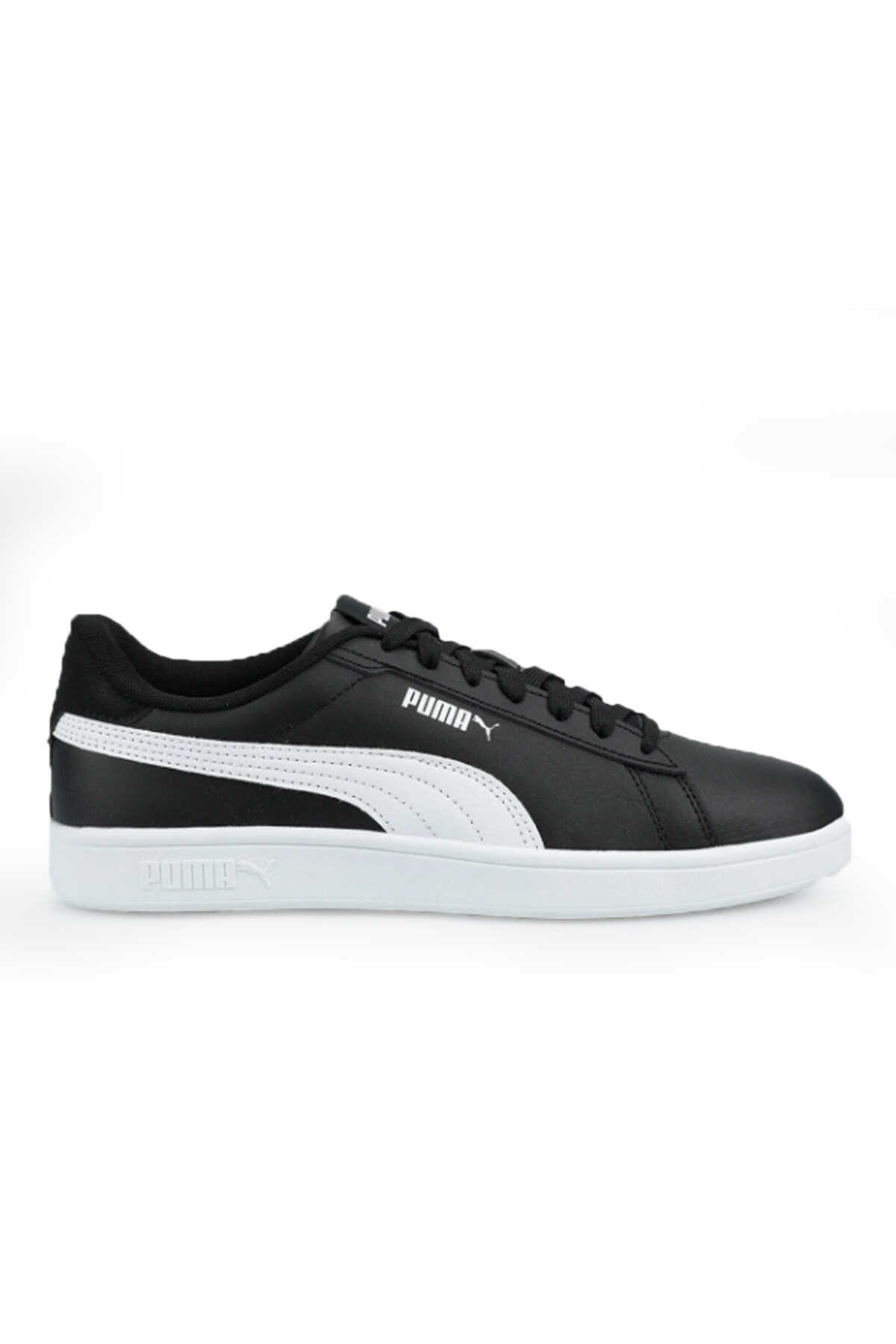 Puma - Puma Smash 3.0 Unisex Deri Sneaker Ayakkabı Siyah