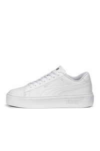 Puma - Puma Smash Platform Kadın Beyaz / Gri Sneaker Puma - Puma Smash Platform Kadın Beyaz / Gri Sneaker