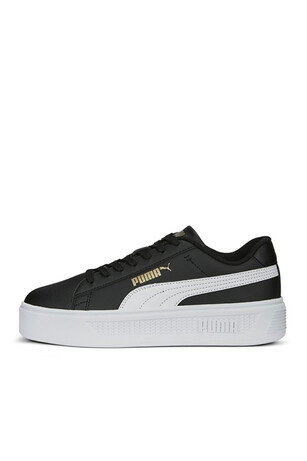 Puma Smash Platform Kadın  Siyah / Beyaz Sneaker 