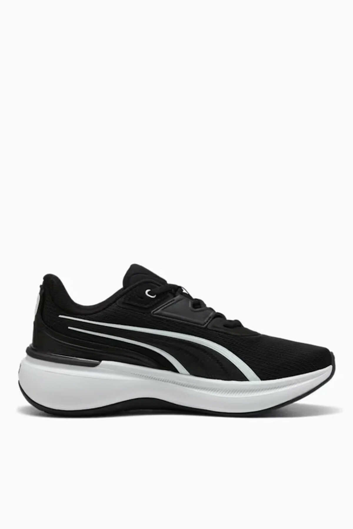 Puma - Puma Softride Exo Unisex Siyah / Beyaz Koşu & Yürüyüş Spor Ayakkabısı