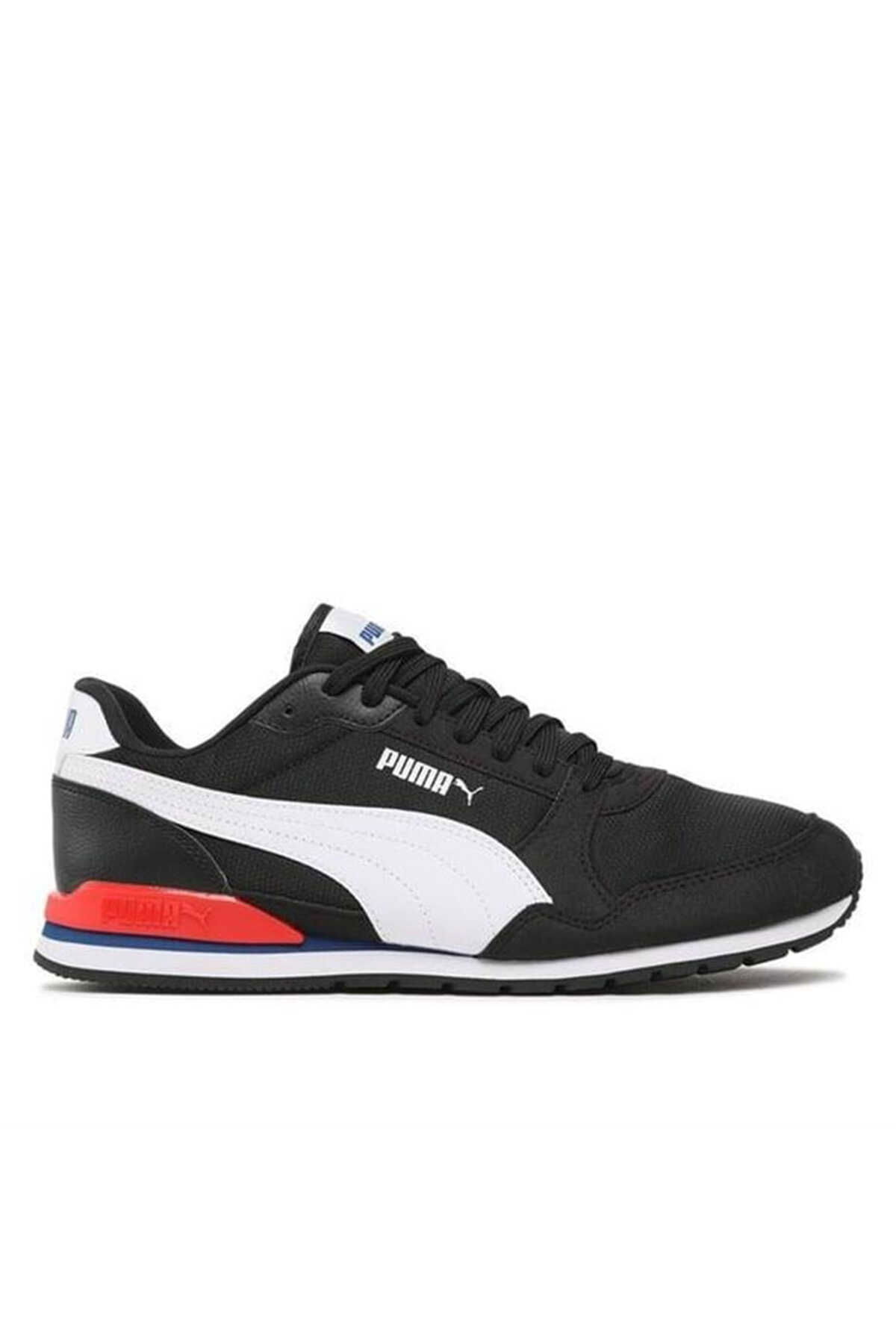 Puma - Puma ST Runner v3 Mesh Unisex Sneaker Ayakkabı Siyah / Kırmızı