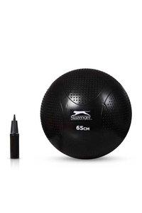 Slazenger - Slazenger 65 cm Anti-Burst Gymball (Pompa Dahil) Unisex Siyah Pilates Topu