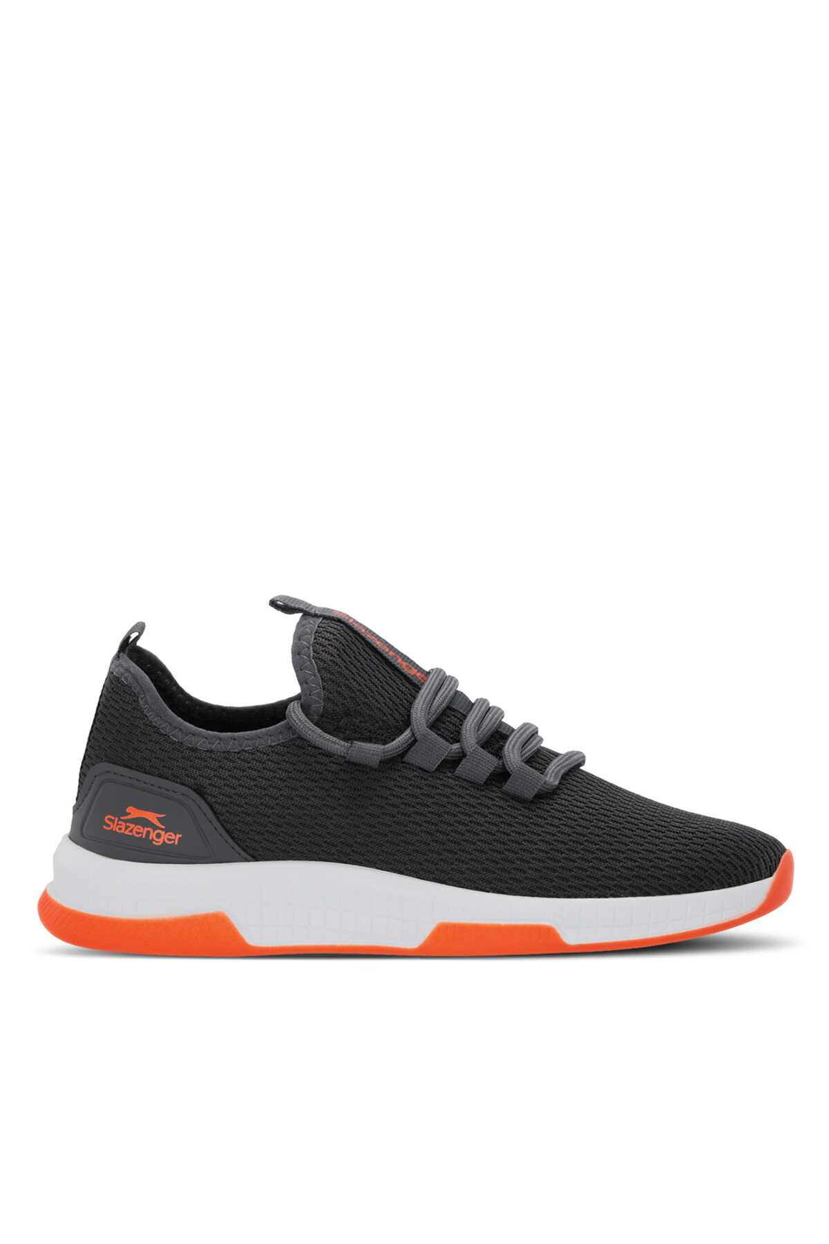 Slazenger - Slazenger ABENA I Erkek Sneaker Ayakkabı Koyu Gri / Turuncu