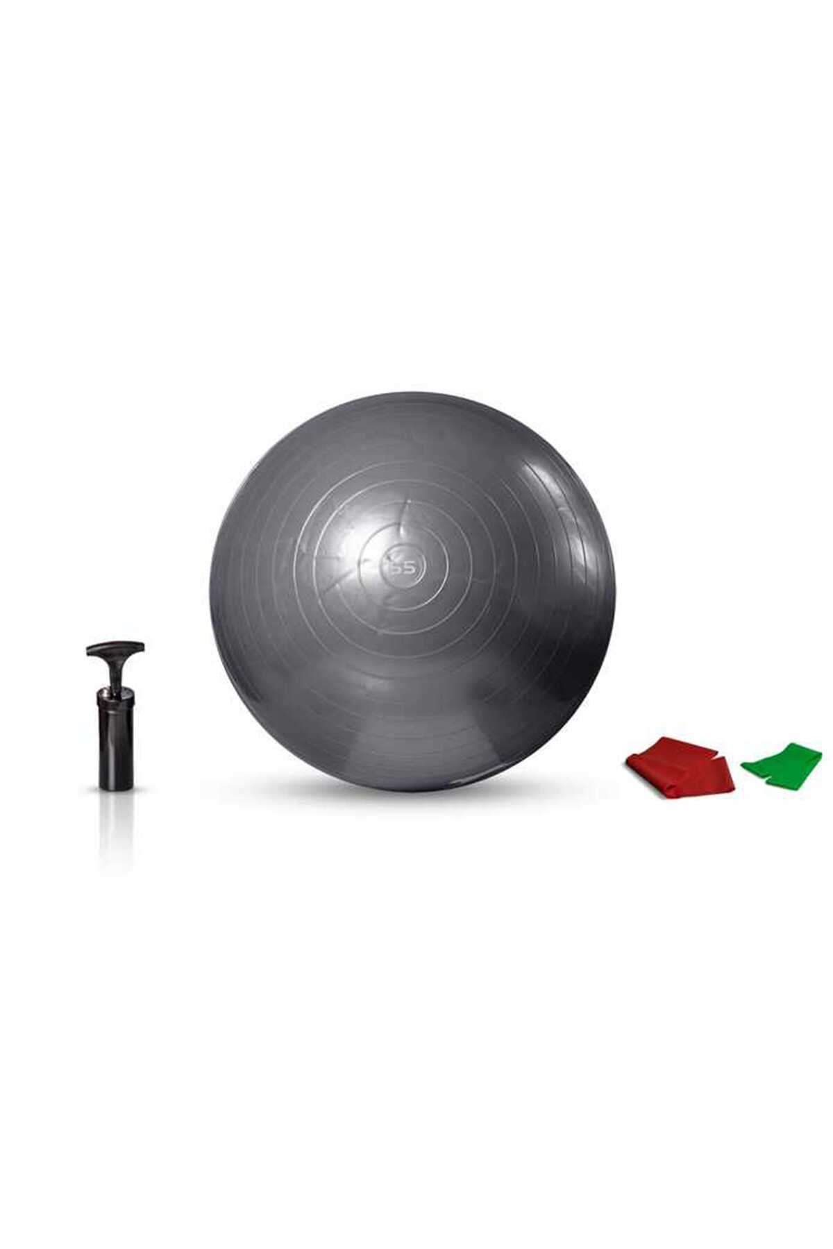 Slazenger - Slazenger Actıve Pilates Set (55 cm Gymball + Pilates Bandı Pilates Seti