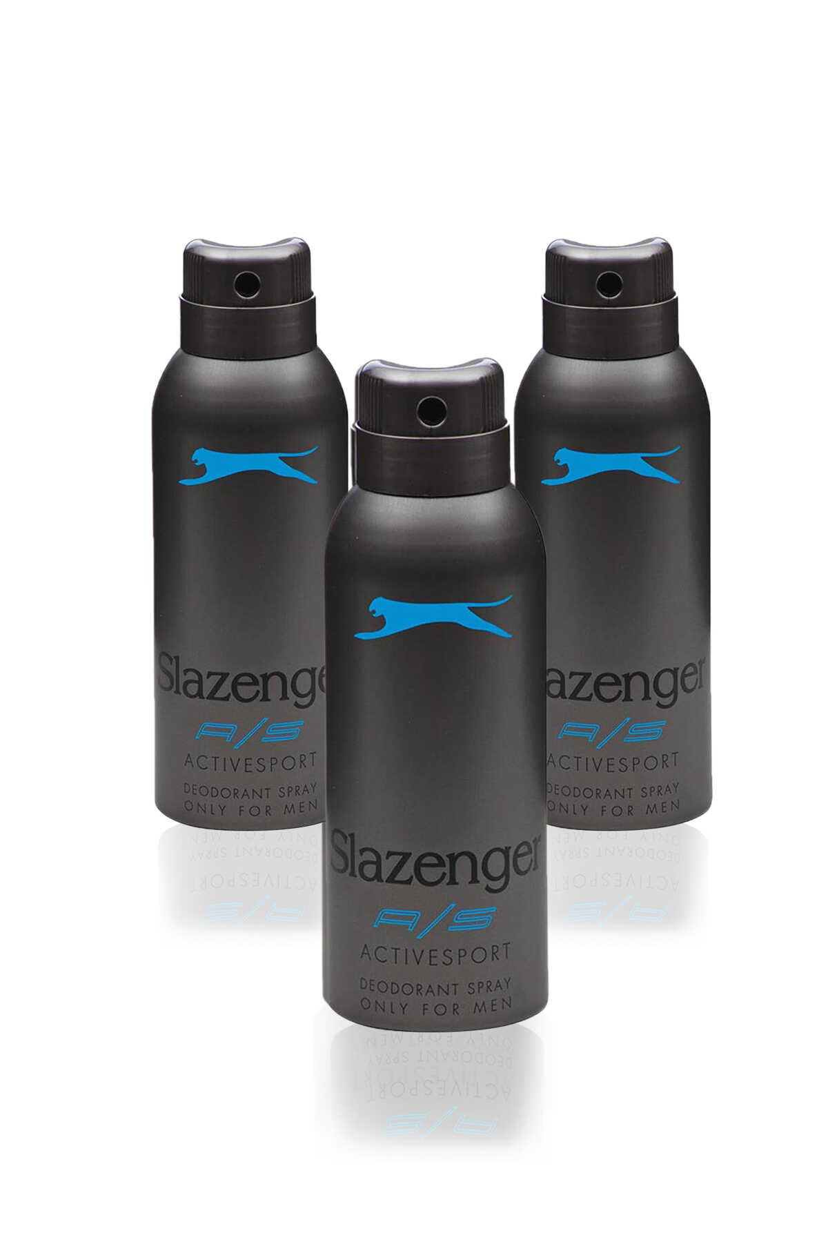 Slazenger - Slazenger Active Sport 3 lü Erkek Mavi Deodorant