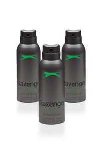 Slazenger - Slazenger Active Sport 3 lü Erkek Yeşil Deodorant