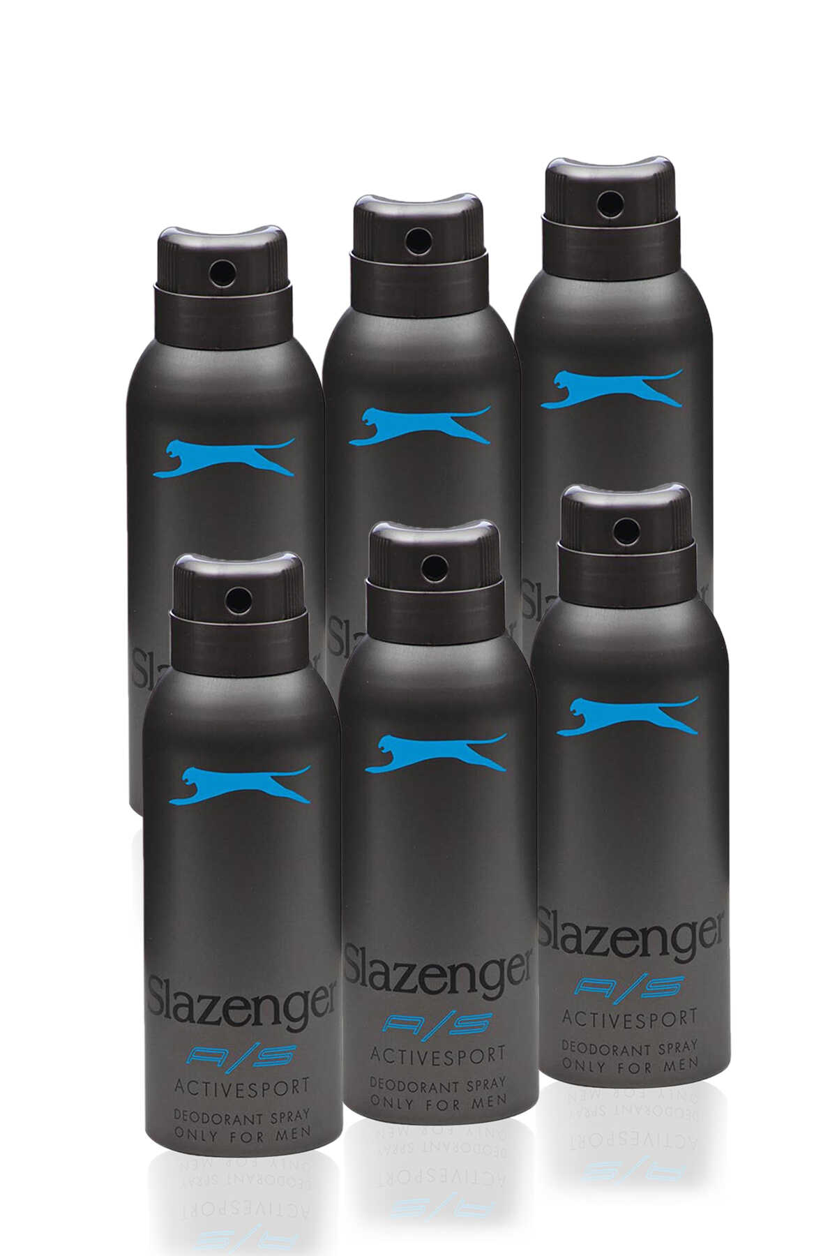 Slazenger - Slazenger Active Sport 6 lı Erkek Mavi Deodorant