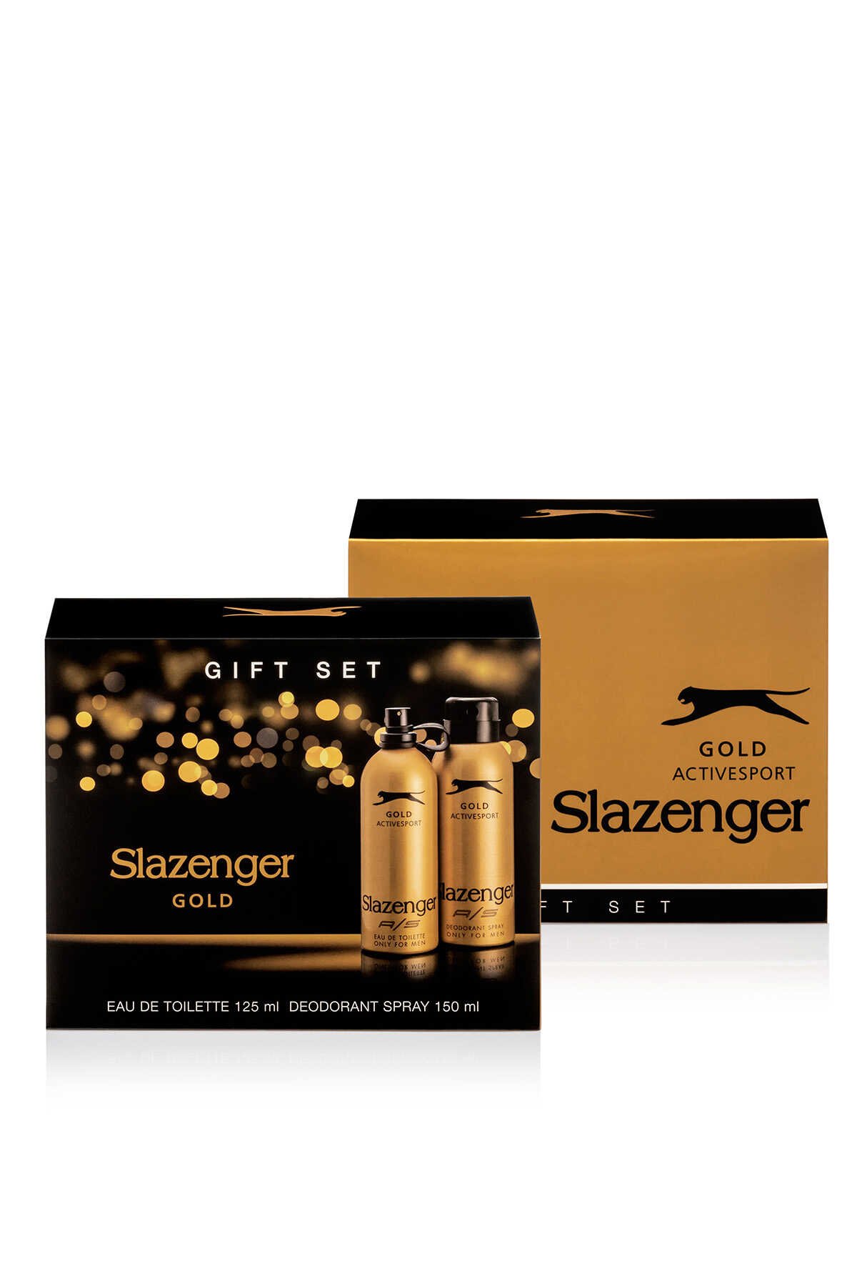 Slazenger - Slazenger Active Sport Parfüm Deodorant Set Erkek Kozmetik Gold