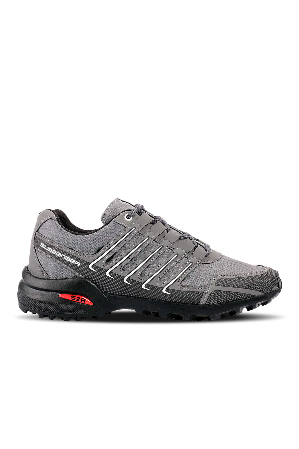 Slazenger - Slazenger ADMISSION IN Erkek Koyu Gri / Beyaz Outdoor