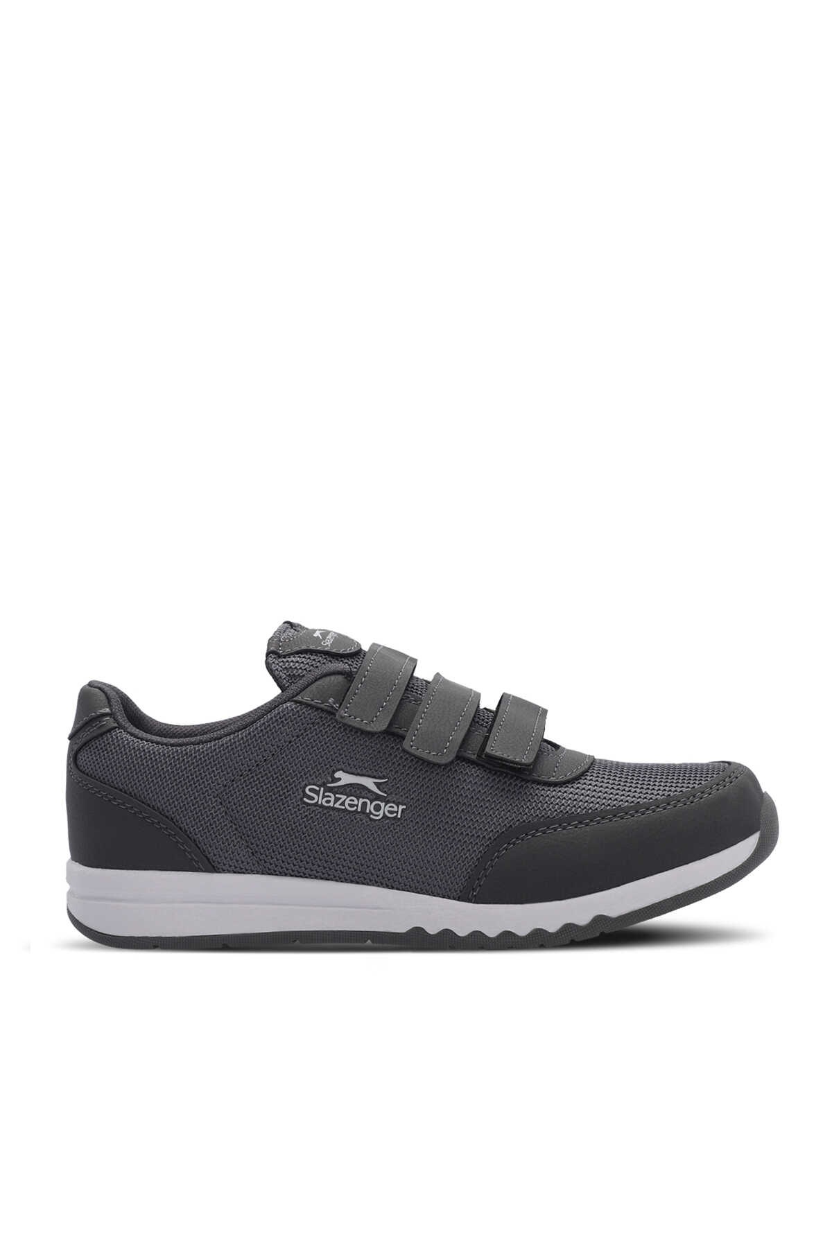 Slazenger - Slazenger AGATHA I Kadın Cırt Cırtlı Koyu Gri Günlük Spor Ayakkabısı