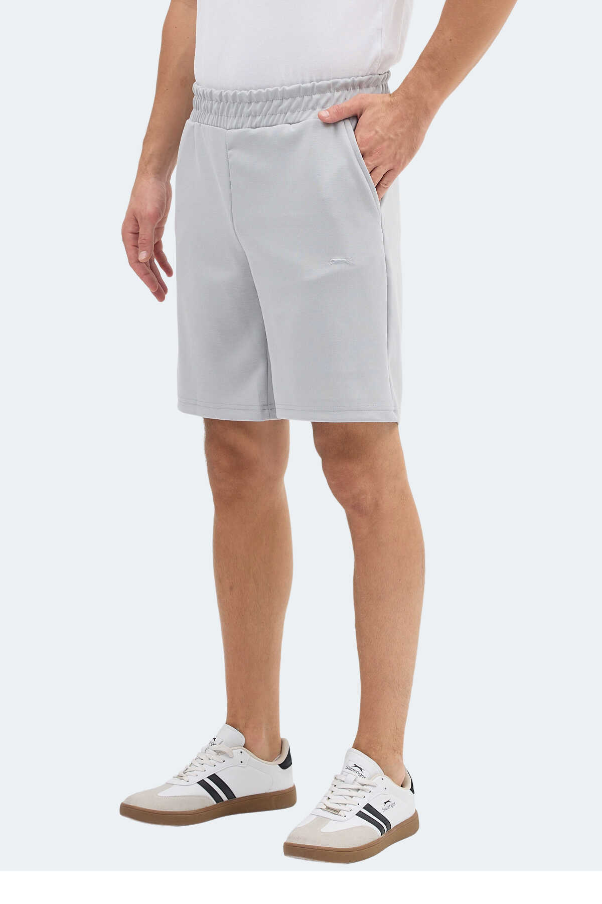 Slazenger - Slazenger ARC IN Erkek Açık Gri Şort