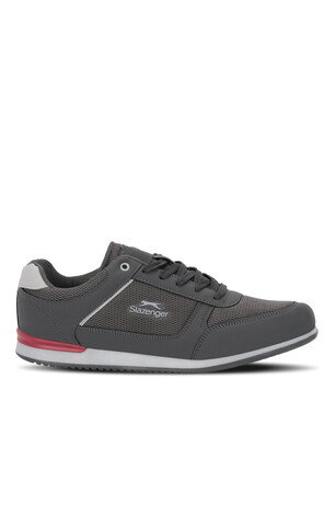 Slazenger ATTAL I Erkek  Koyu Gri / Kırmızı Günlük Spor Ayakkabısı 