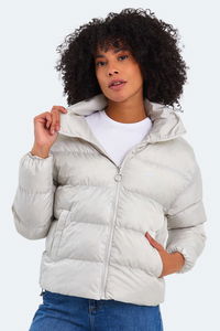 Slazenger - Slazenger BAILEY IN Kadın Şişme Taş Gri Mont & Kaban Slazenger - Slazenger BAILEY IN Kadın Şişme Taş Gri Mont & Kaban