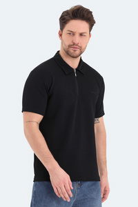 Slazenger - Slazenger BARRIER Erkek Polo Yaka Siyah Tişört Slazenger - Slazenger BARRIER Erkek Polo Yaka Siyah Tişört