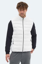 Slazenger - Slazenger BARROS Erkek Şişme Ekru Yelek