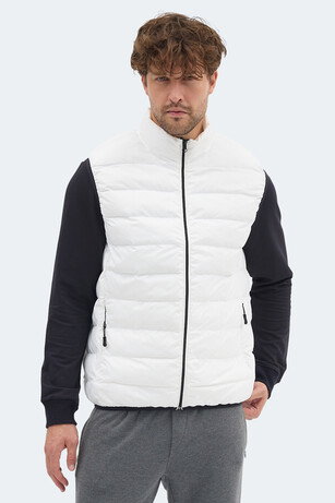 Slazenger BARROS Erkek Şişme Ekru Yelek 
