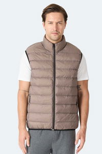 Slazenger - Slazenger BARROS Erkek Şişme Kahve Yelek