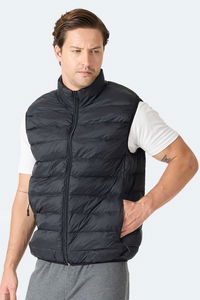 Slazenger - Slazenger BARROS Erkek Şişme Siyah Yelek