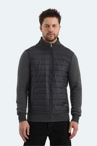 Slazenger - Slazenger BASIL IN Erkek Fermuarlı Dik Yaka Cepli Antrasit Sweatshırt Slazenger - Slazenger BASIL IN Erkek Fermuarlı Dik Yaka Cepli Antrasit Sweatshırt