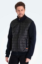 Slazenger - Slazenger BASIL IN Erkek Fermuarlı Dik Yaka Cepli Lacivert Sweatshırt Slazenger - Slazenger BASIL IN Erkek Fermuarlı Dik Yaka Cepli Lacivert Sweatshırt