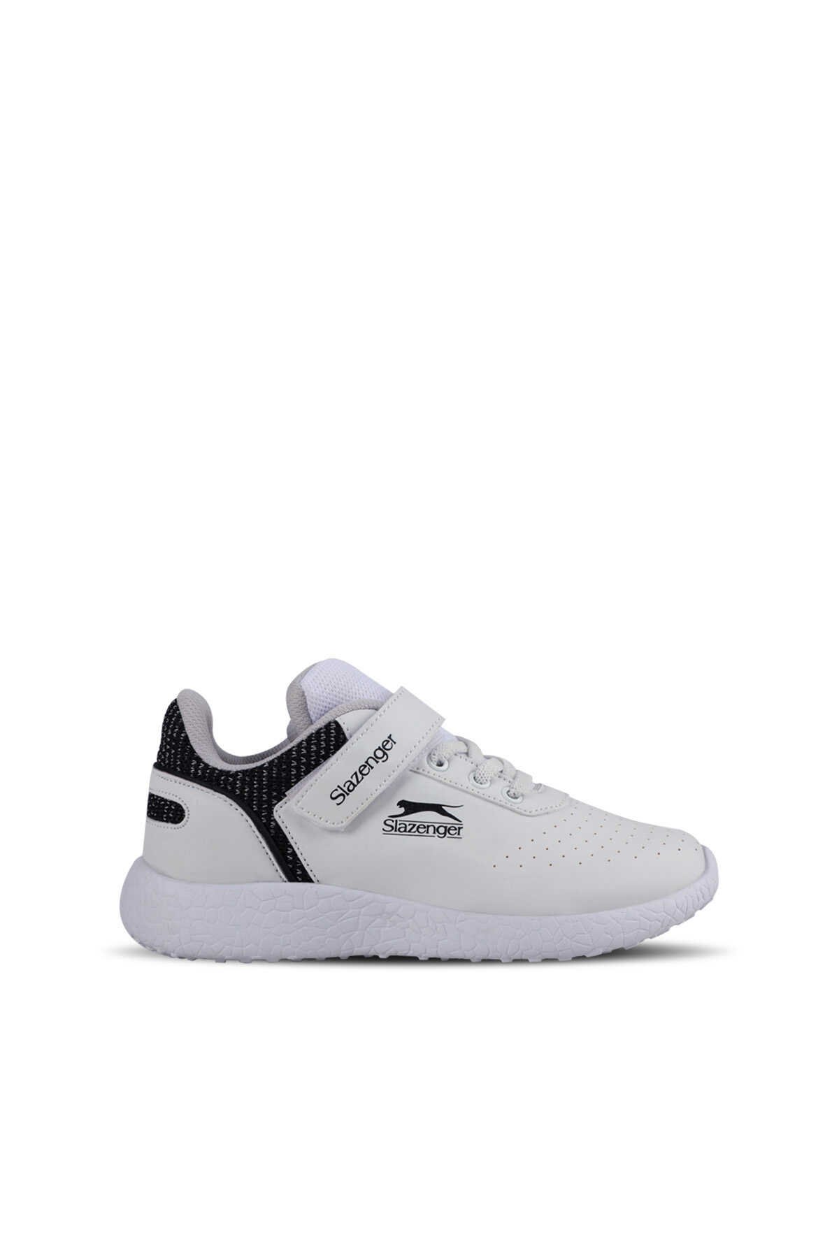 Slazenger - Slazenger BASKET I Sneaker Unisex Çocuk Ayakkabı Beyaz / Siyah